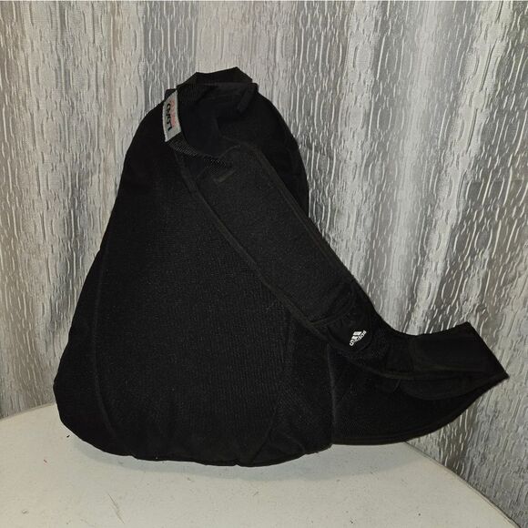 Adidas Vtg Spell Out Striped Load Spring Slingback Soccer Ball Holder Bag - Picture 6 of 14